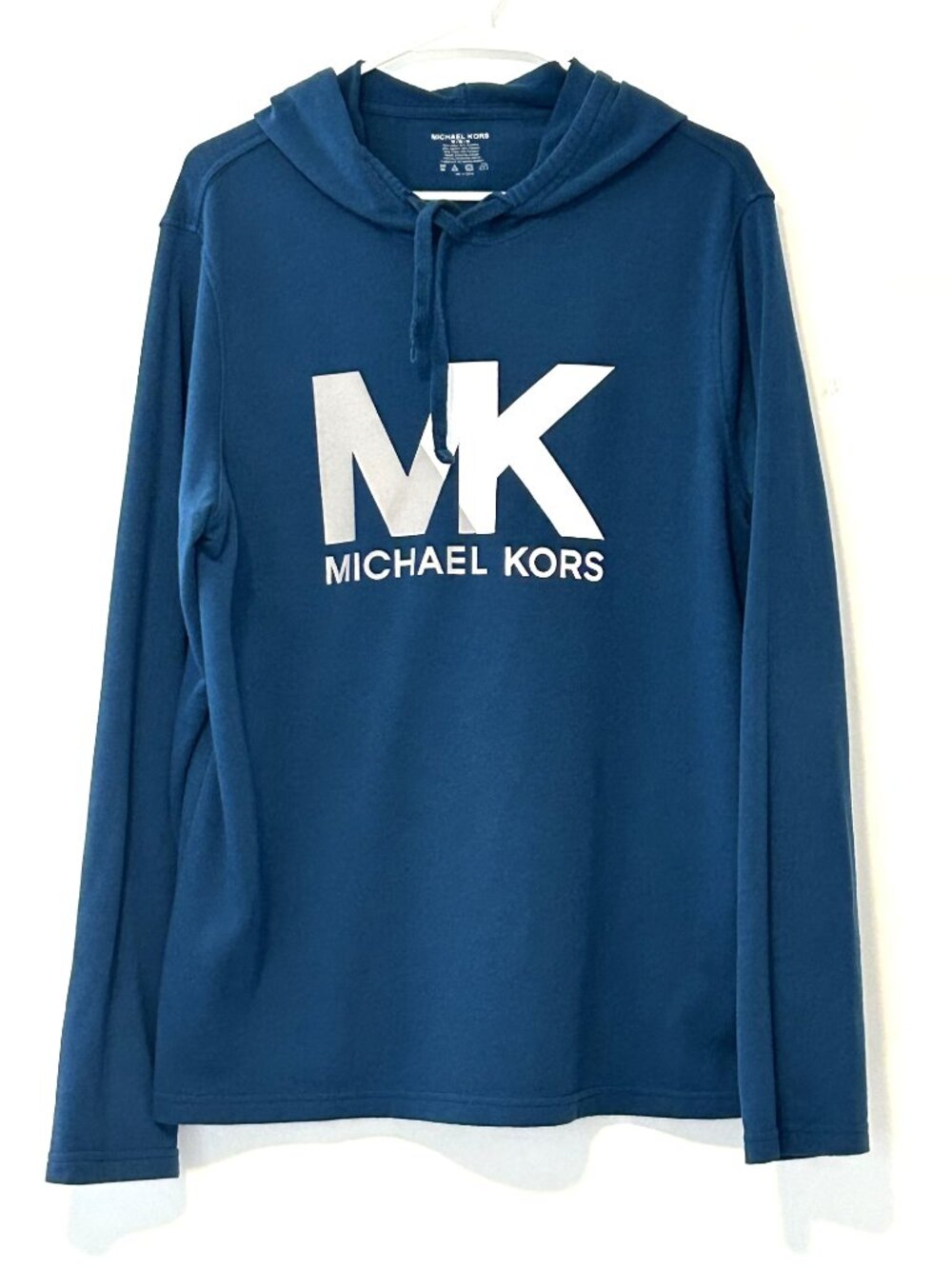 Michael Kors blue-green hoodie, size medium